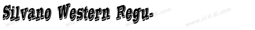 Silvano Western Regu字体转换